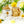 POTAGER SOAP CO. Lemongrass Calendula soap bars with packaging on a white background with Calendula flowers and lemongrass.